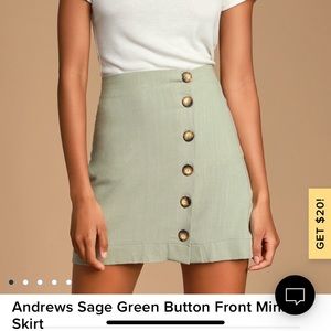 LULUS button mini skirt | NWOT